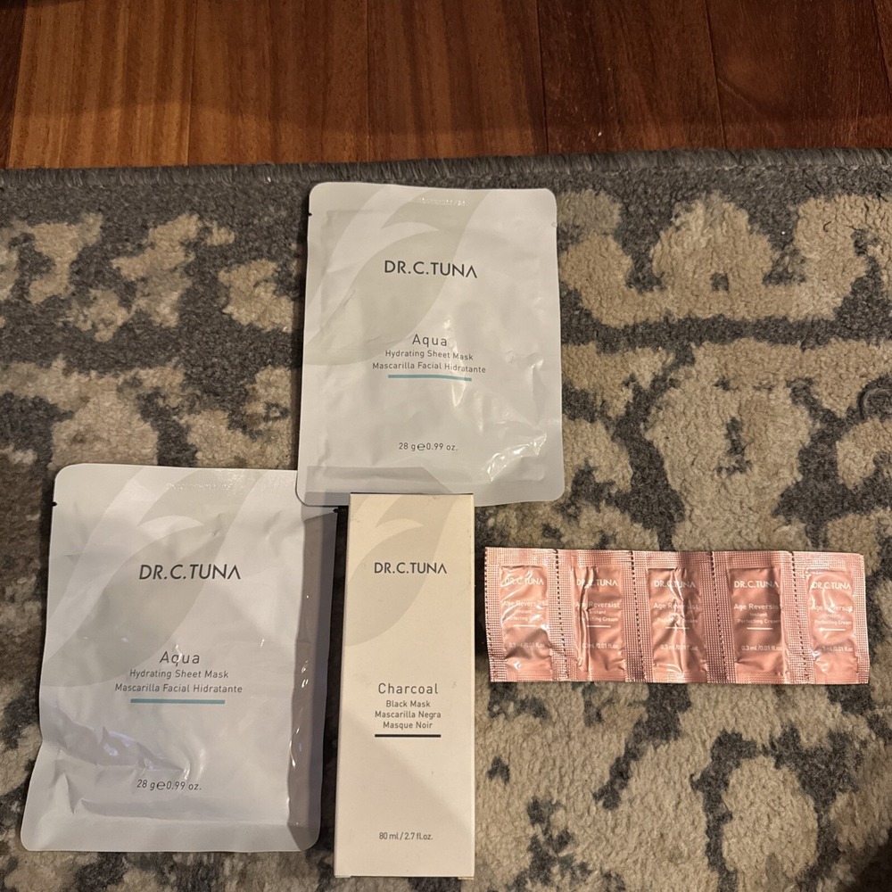Farmasi Dr C Tuna Skin‎ Care Bundle Activated Charcoal, Aqua Hydrating Mask More